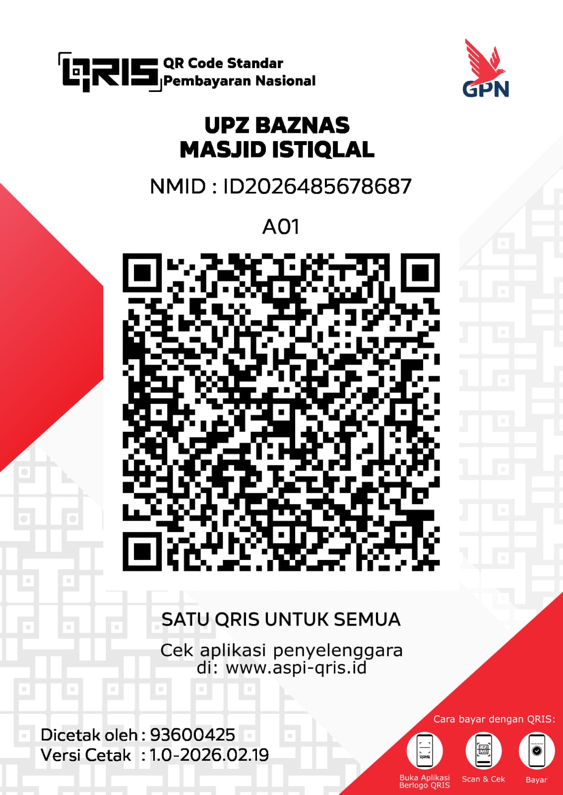 QRIS Zakat Wakaf
